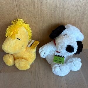 Peanuts Warmies Weighted Microwavable Plush Snoopy And Woodstock
